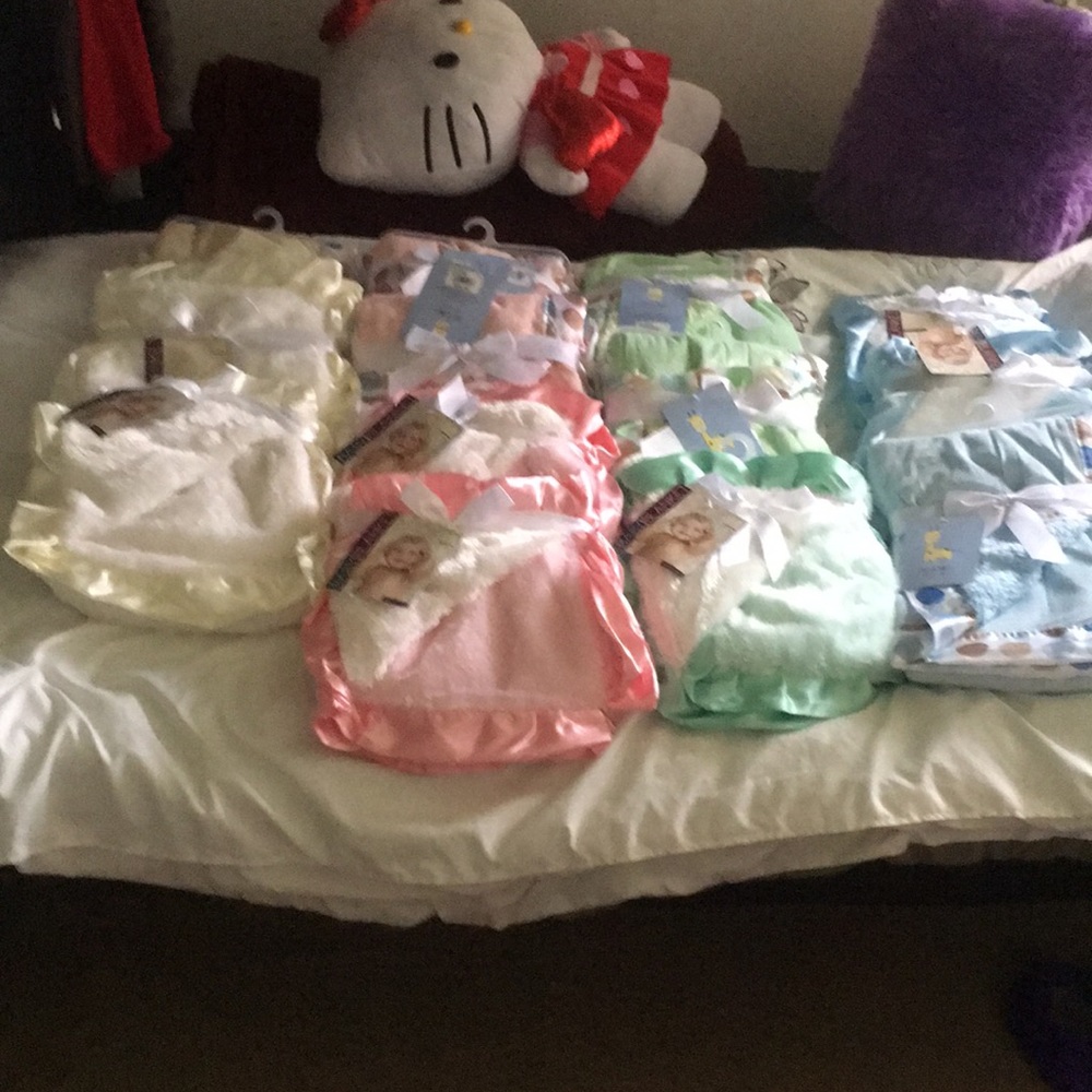 Plush baby blankets